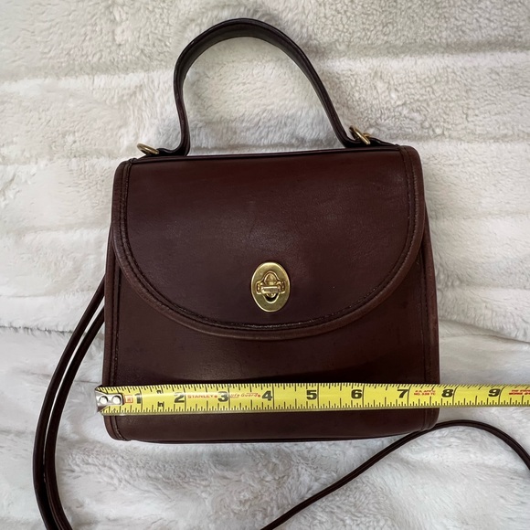 Vintage Coach Regina authentic mahogany 1995 made in US with hangtag - Picture 12 of 16